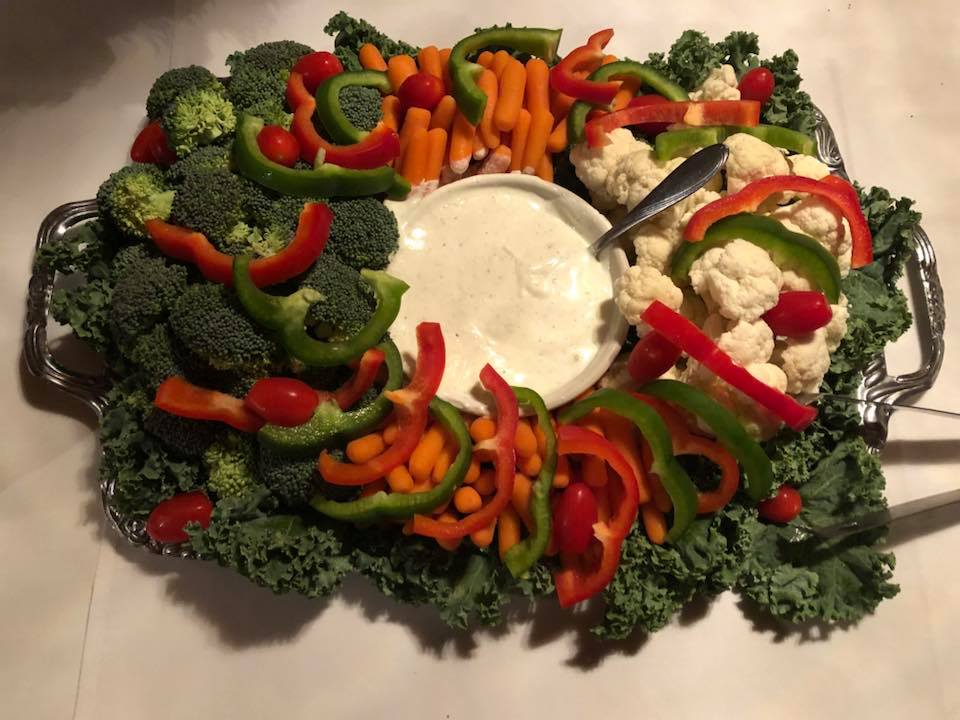 A vegetable tray